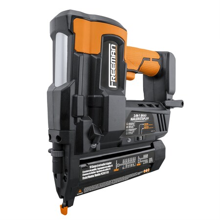Freeman Cordless 20 Volt 2-in-1 18-Gauge 2" Nailer and Stapler W/ Lithium-Ion PE20V2118G